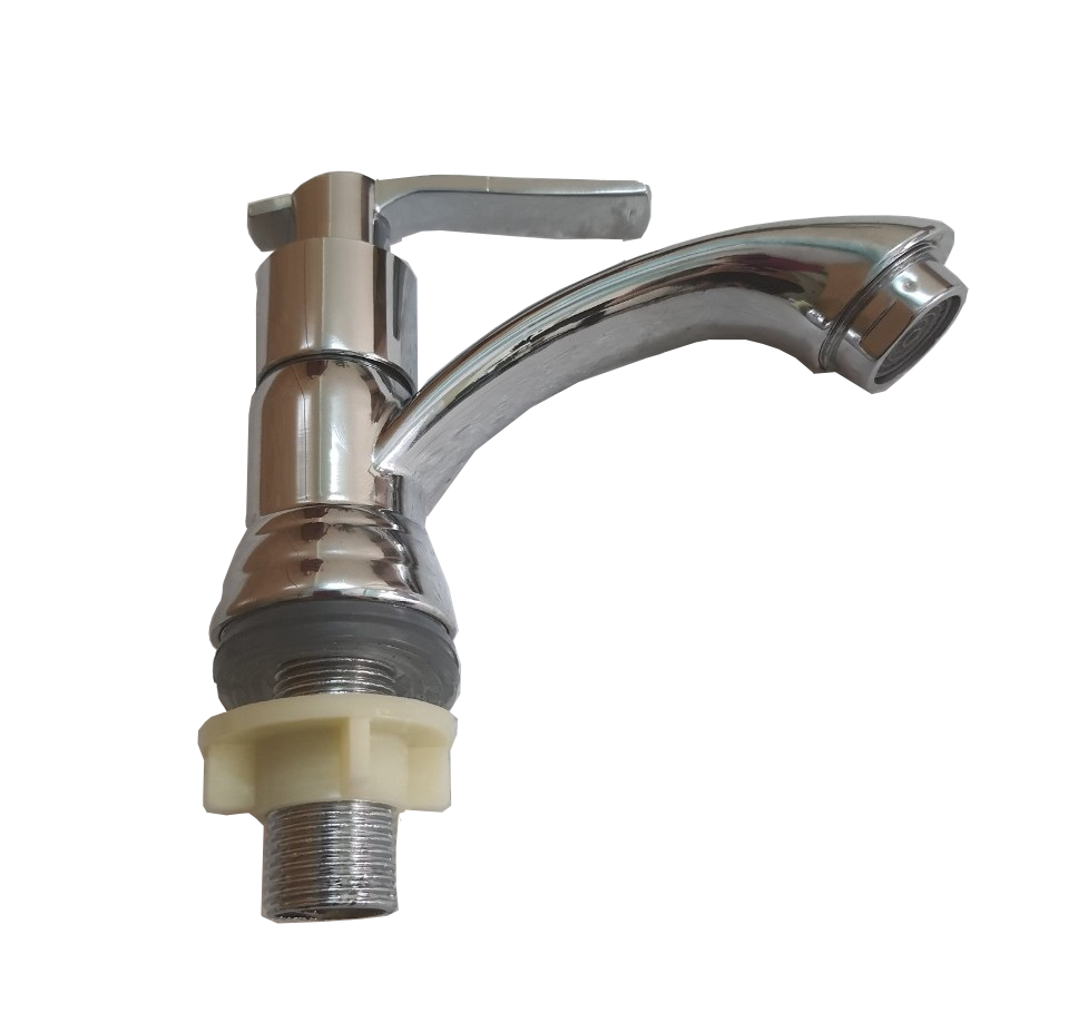 Vòi lavabo xả lạnh kiểu tay gạt đơn giản, dễ sử dụng