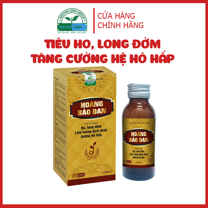 [CHÍNH HÃNG] Siro ho,Cao ho HOÀNG BẢO ĐAN - AN TOÀN - HIỆU QUẢ- Tăng cường miễn dịch hệ hô hấp nhập khẩu