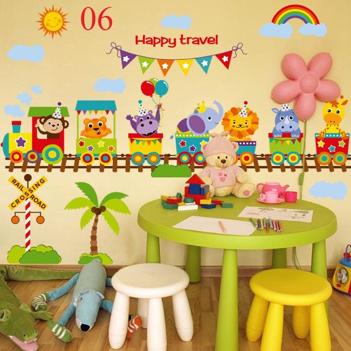 Decal dán tường happy traver