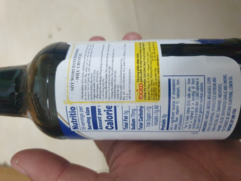 Sốt Worcestershire 295ml - Crystal nhập khẩu Mỹ