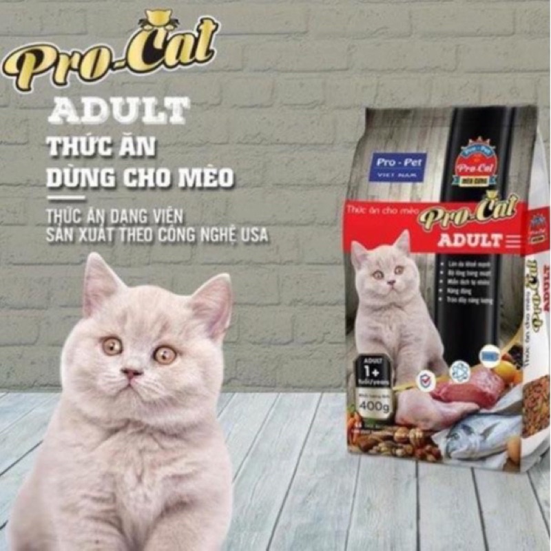 Thức Ăn Hạt Cho Mèo PRO CAT 2KG