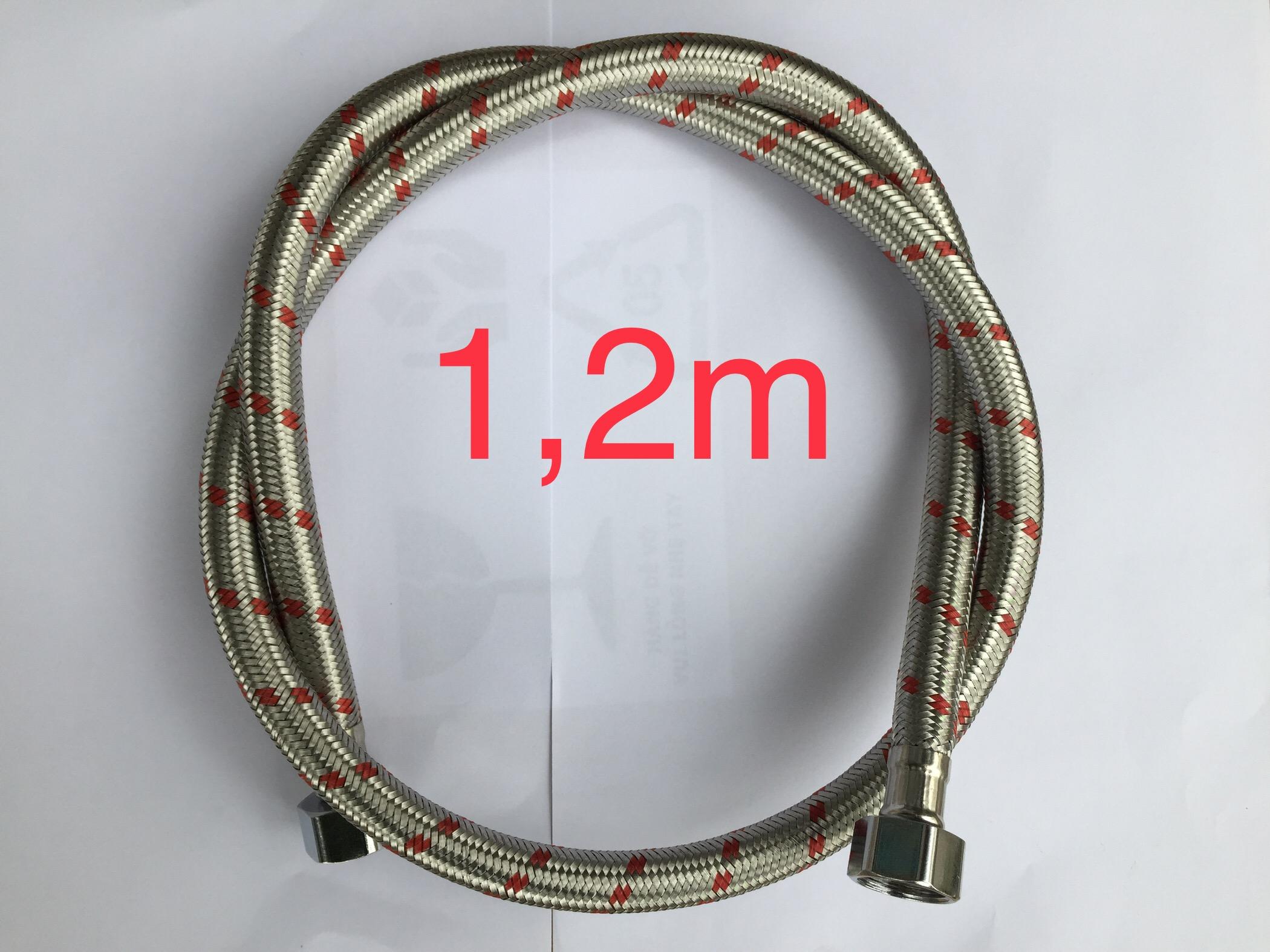 Dây cấp nước sen vòi và bình nóng lạnh dài 1,2m