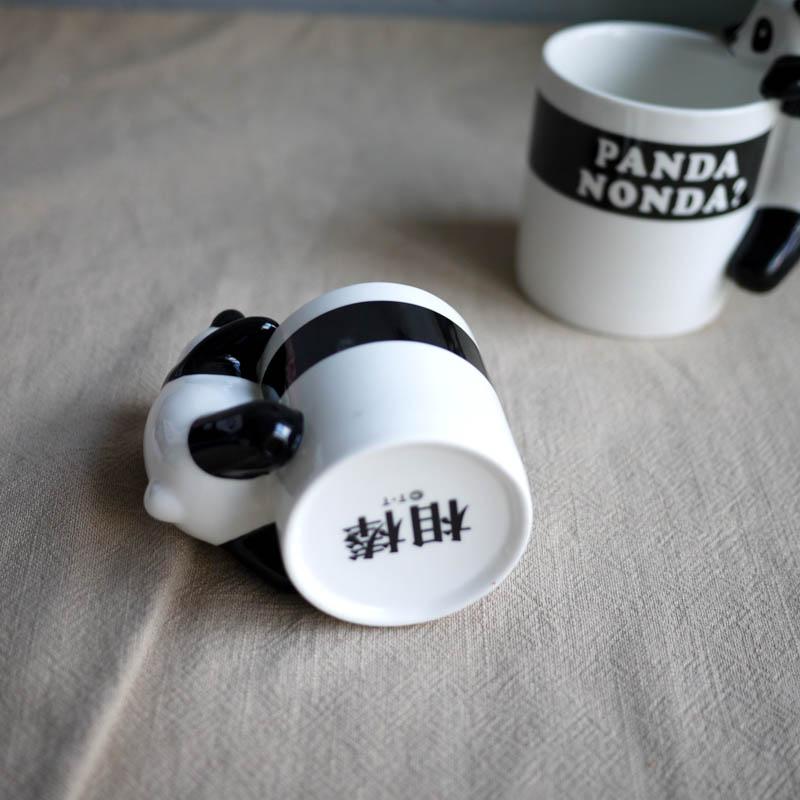 W1962 Xuất Khẩu Nhật Bản Gốm Sáng Tạo Panda Trà Matcha Cup/Gấu Trúc Khổng Lồ Lập Thể Cốc Quai To Thùng Lưu Trữ Lọ Đựng Bút