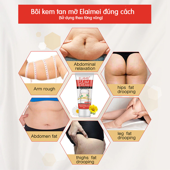 Kem Tan Mỡ Bụng Elaimei / Kem Tan Mỡ Thừa Bụng/ Mông/ Đùi