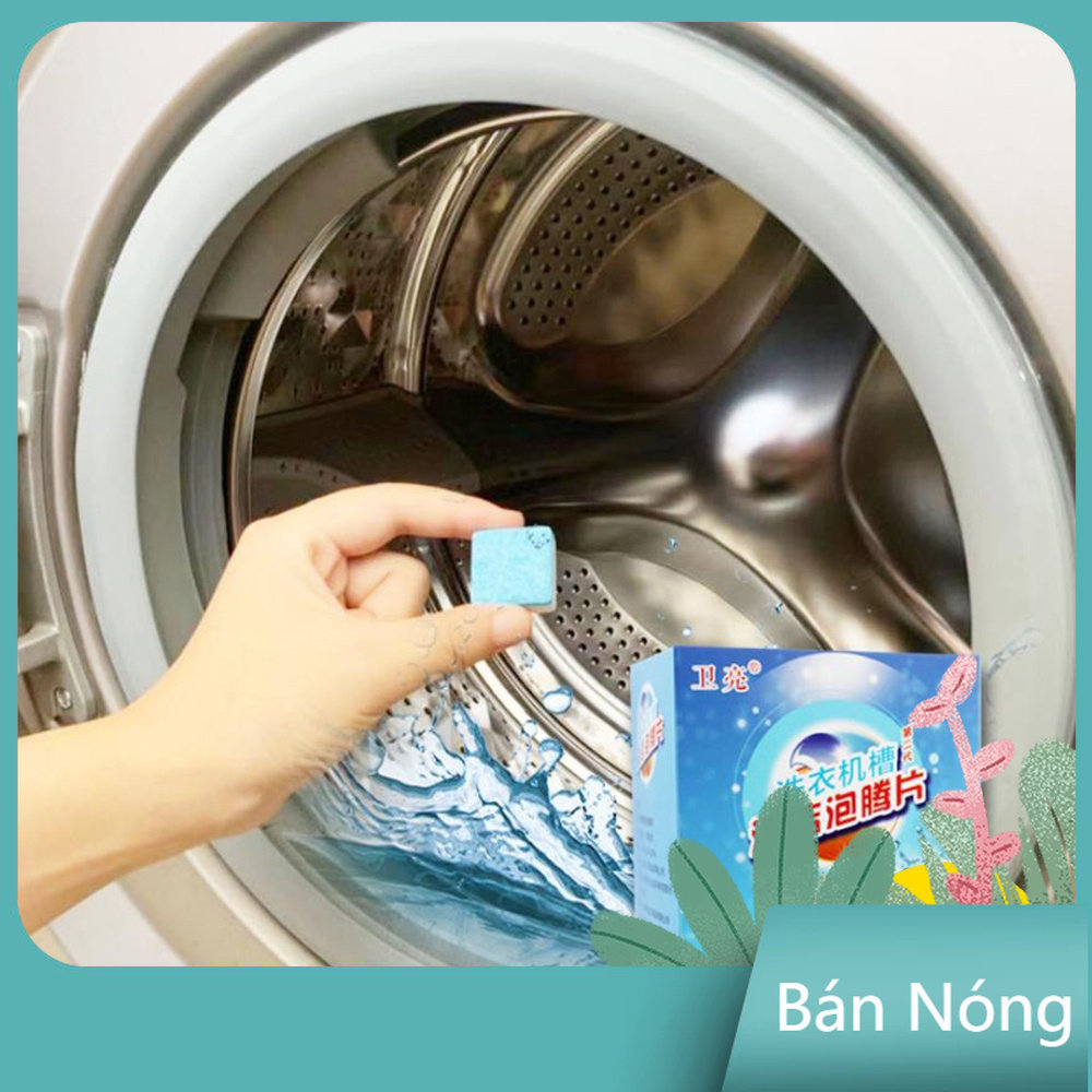 Hộp 12 Viên Viên Tẩy Vệ Sinh Lồng Máy Giặt Diệt khuẩn và Tẩy chất cặn Lồng máy giặt hiệu quả - Aeneas Shop