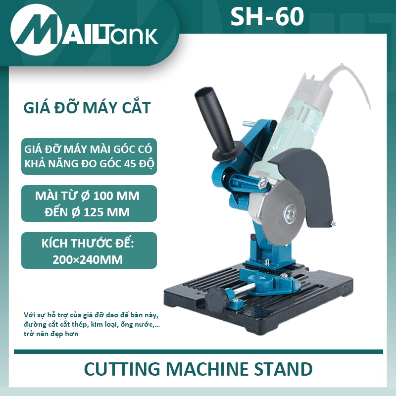MailTank SH60 Chân Đế máy cắt bàn dùng cho máy cắt cầm tay .loại có thước đo góc 45 độ