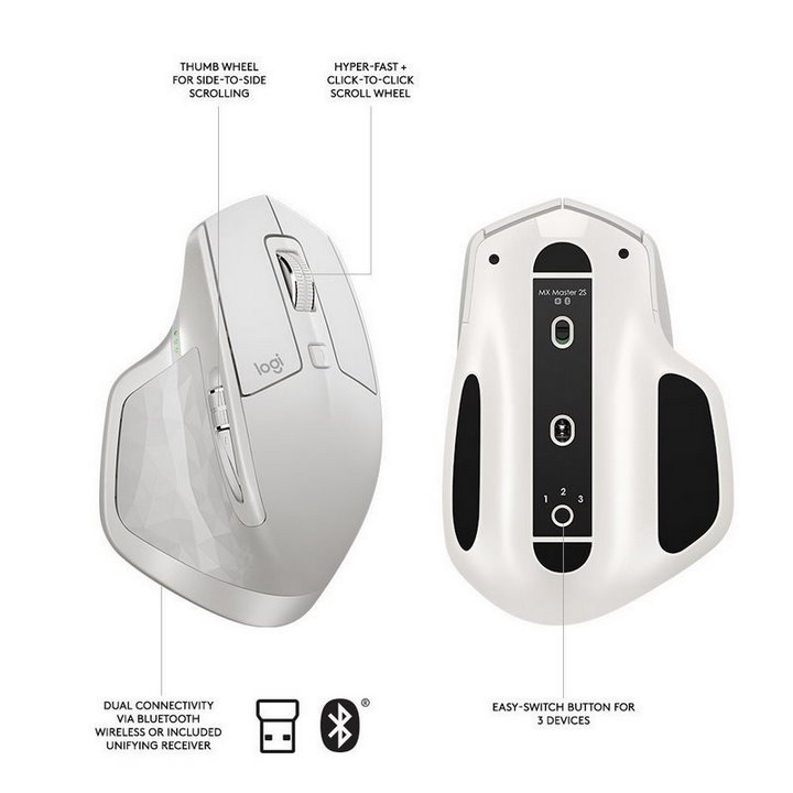 Chuột không dây bluetooth Logitech MX Master 3 Xám[ Bảo Hành 12 Tháng ]