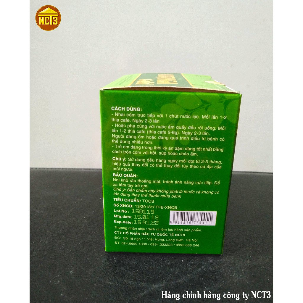 [Freeship + giảm 5% khi mua 2]Cốm Chùm Ngây MORINGA GOLD ( Hàng chính hãng công ty NCT3 ) ' .