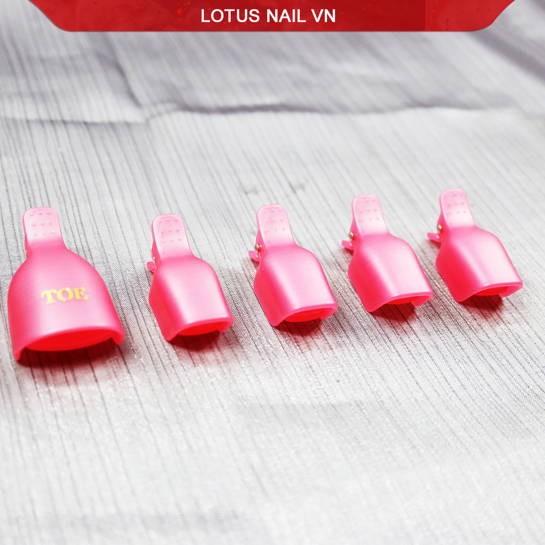 Kẹp ủ móng chân phá sơn gel vỉ 5 chiếc