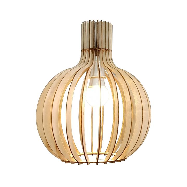 Đèn gỗ trang trí củ tỏi AKZ-DGC2-2