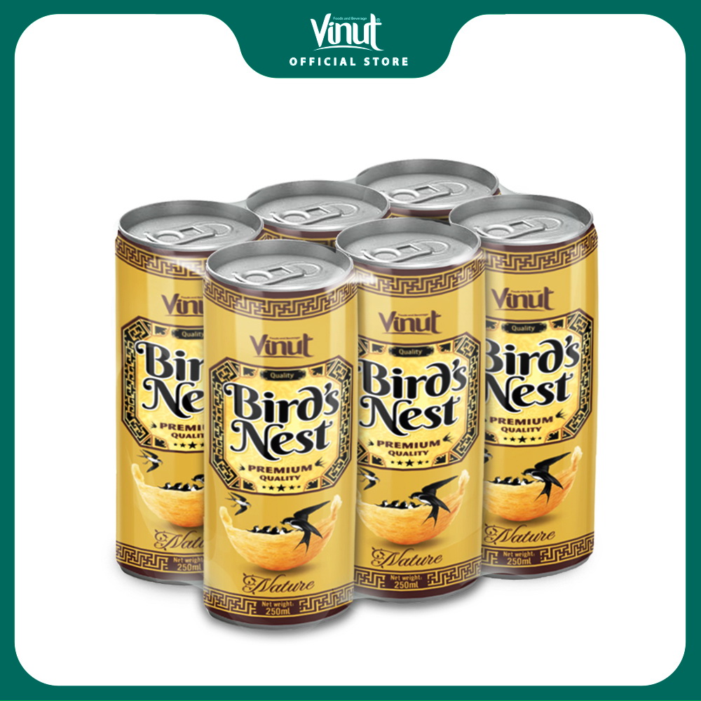 [LỐC 6 LON] Nước Yến Cao Cấp Vinut 250ml