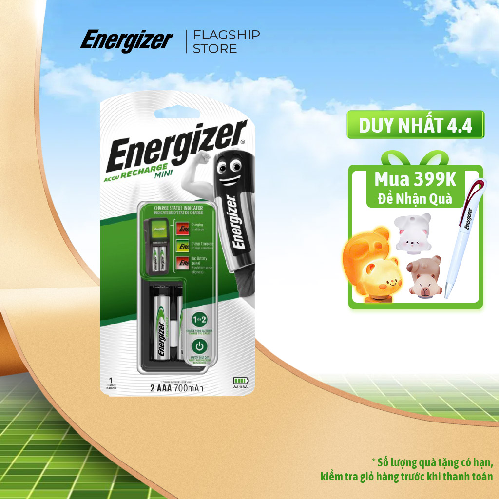 Máy Sạc Pin AAA Energizer CH2PC4 - Pin 700mAh