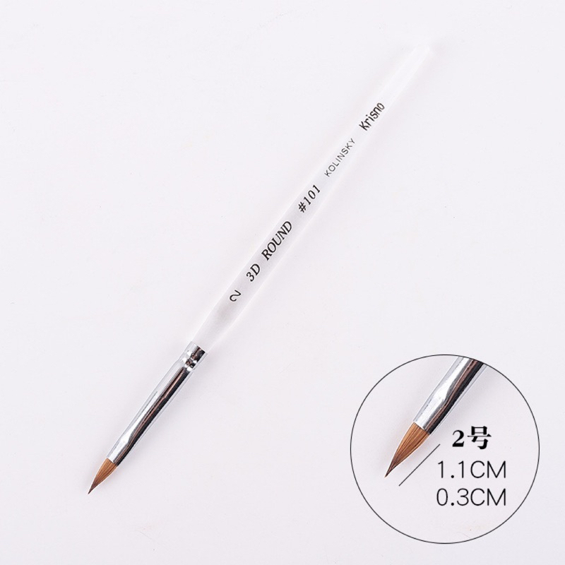 Original Kolinsky 3D flower nail powder brush