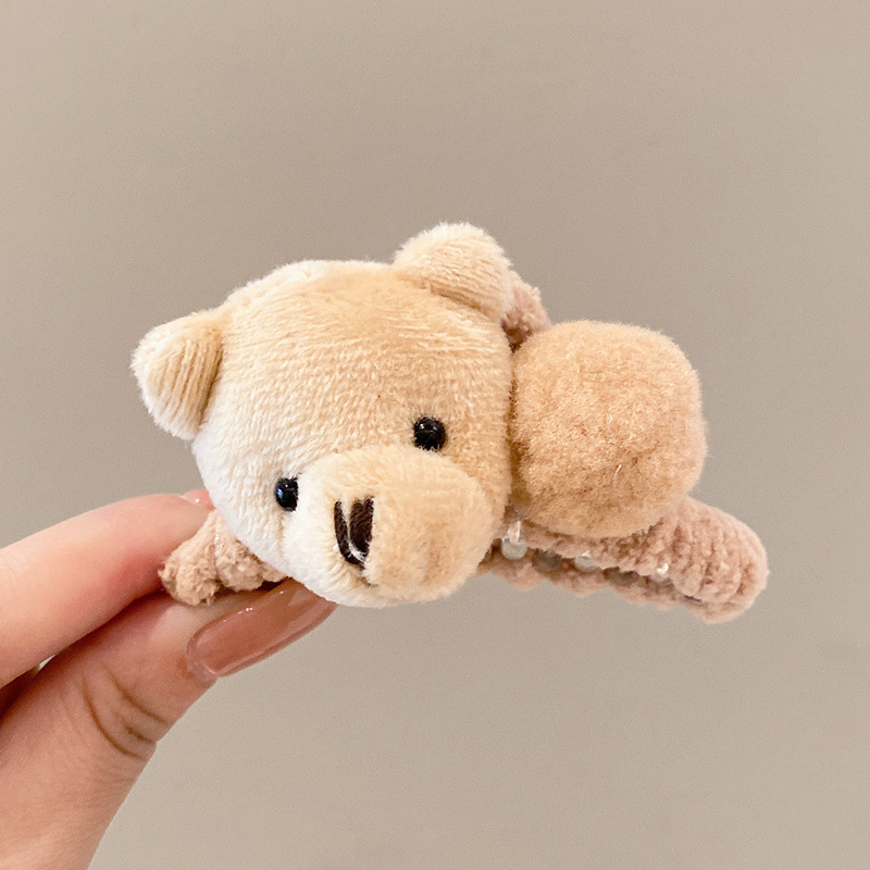 Large Plush Hair Clips Fluffy Hair Clips Suitable for Girls with High