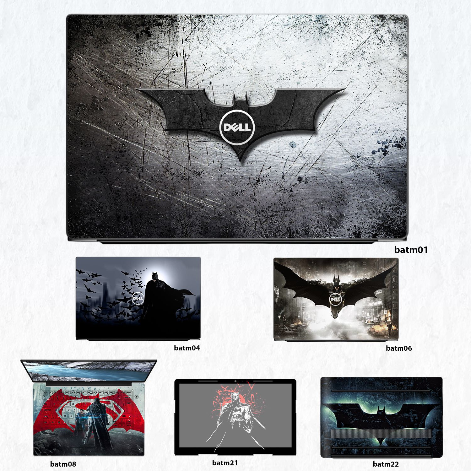 Decal Skin dán Laptop Dell mẫu Batman (inbox mã máy cho shop)