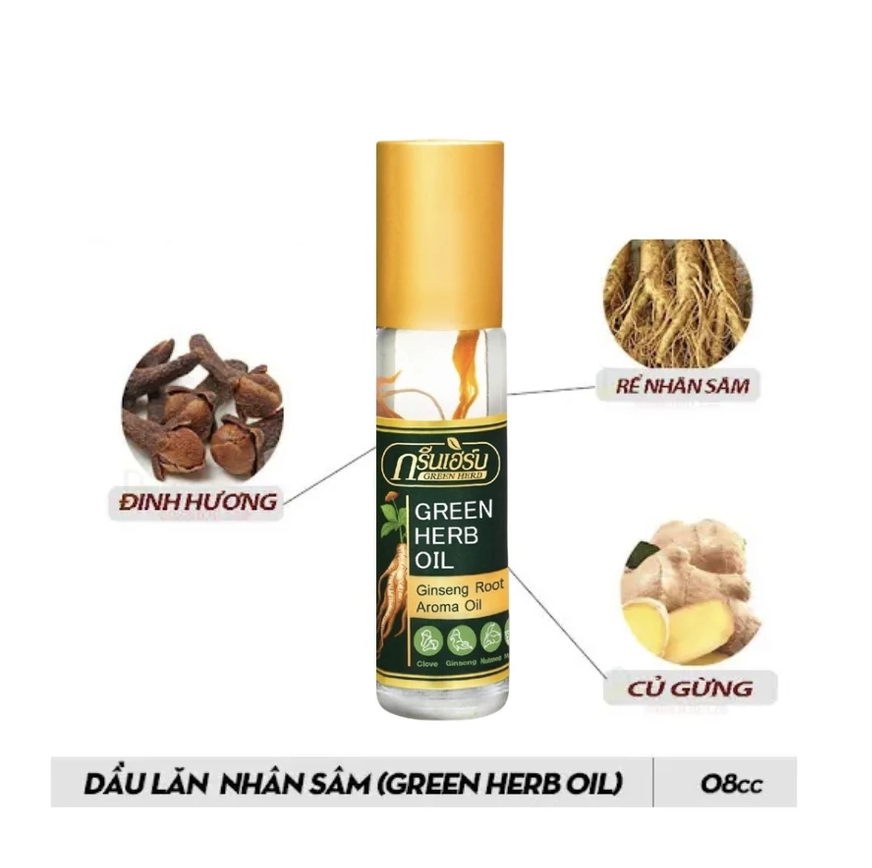 Dầu lăn nhân sâm thảo dược Ginseng Thái lan