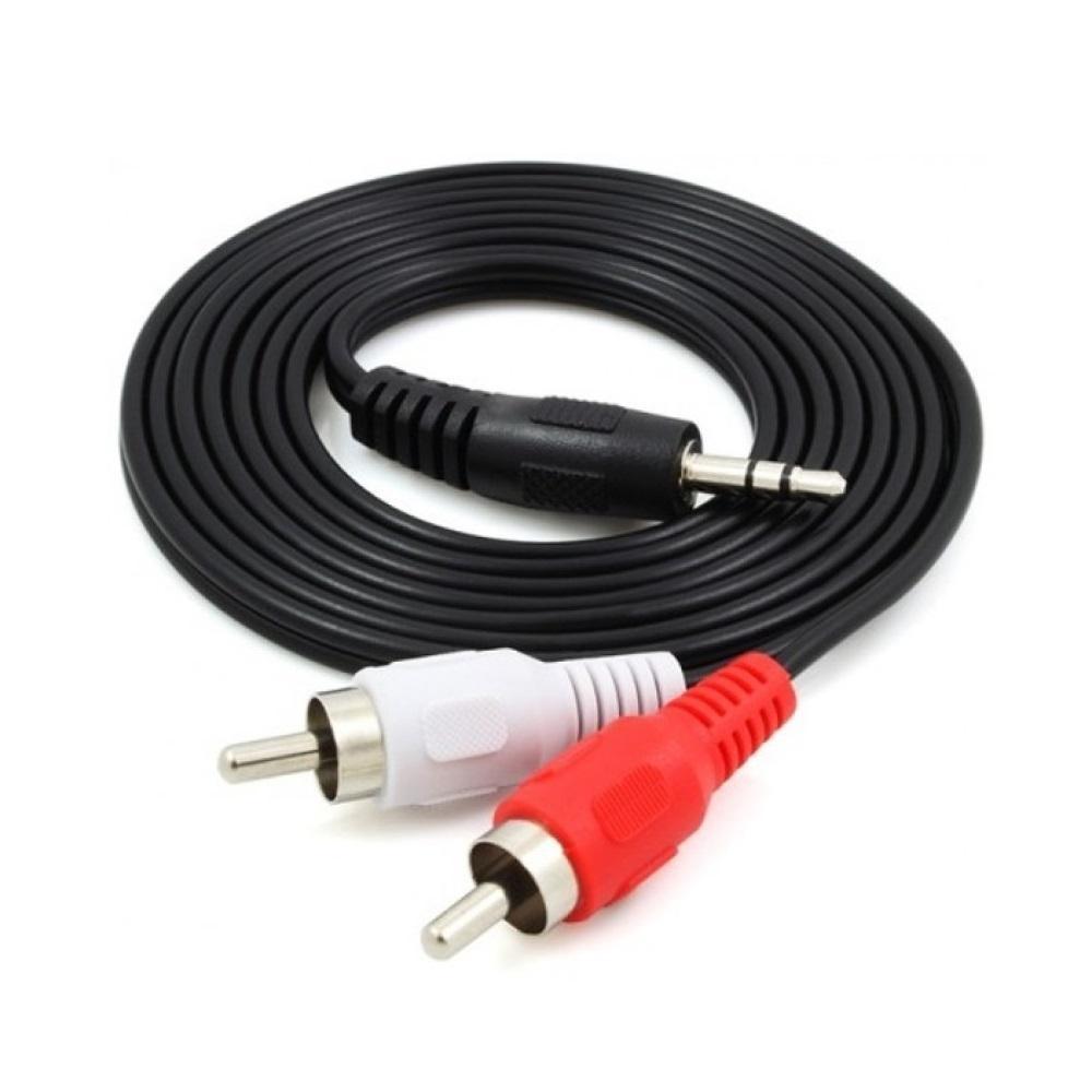 Dây loa 1 đầu 3.5 ra 2 AV [dài 2m]