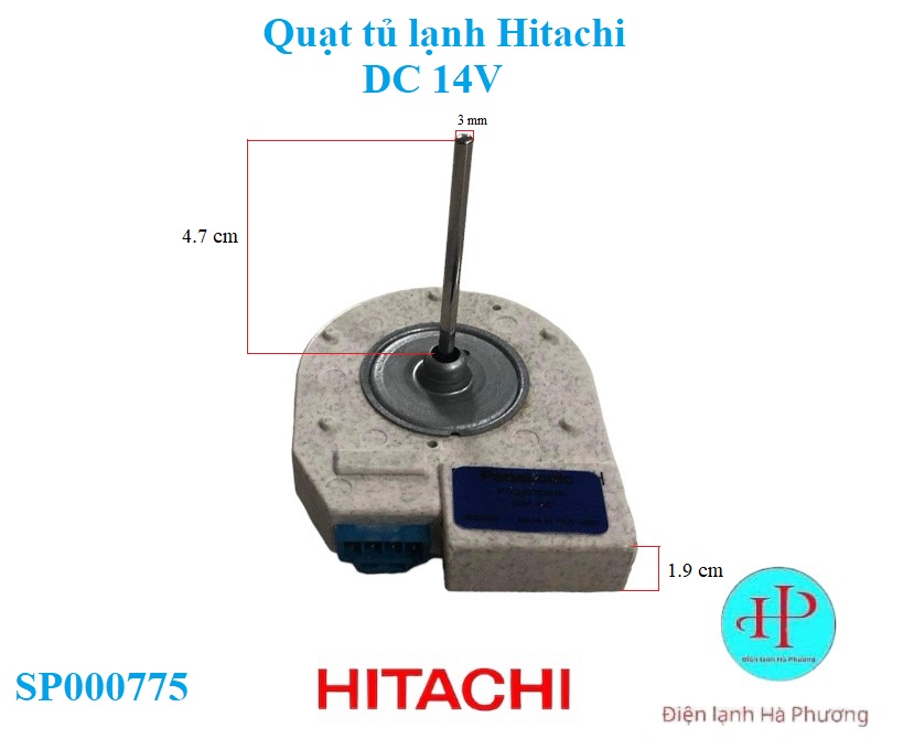 Quạt sứ tủ lạnh hitachi - mới hãng - f190
