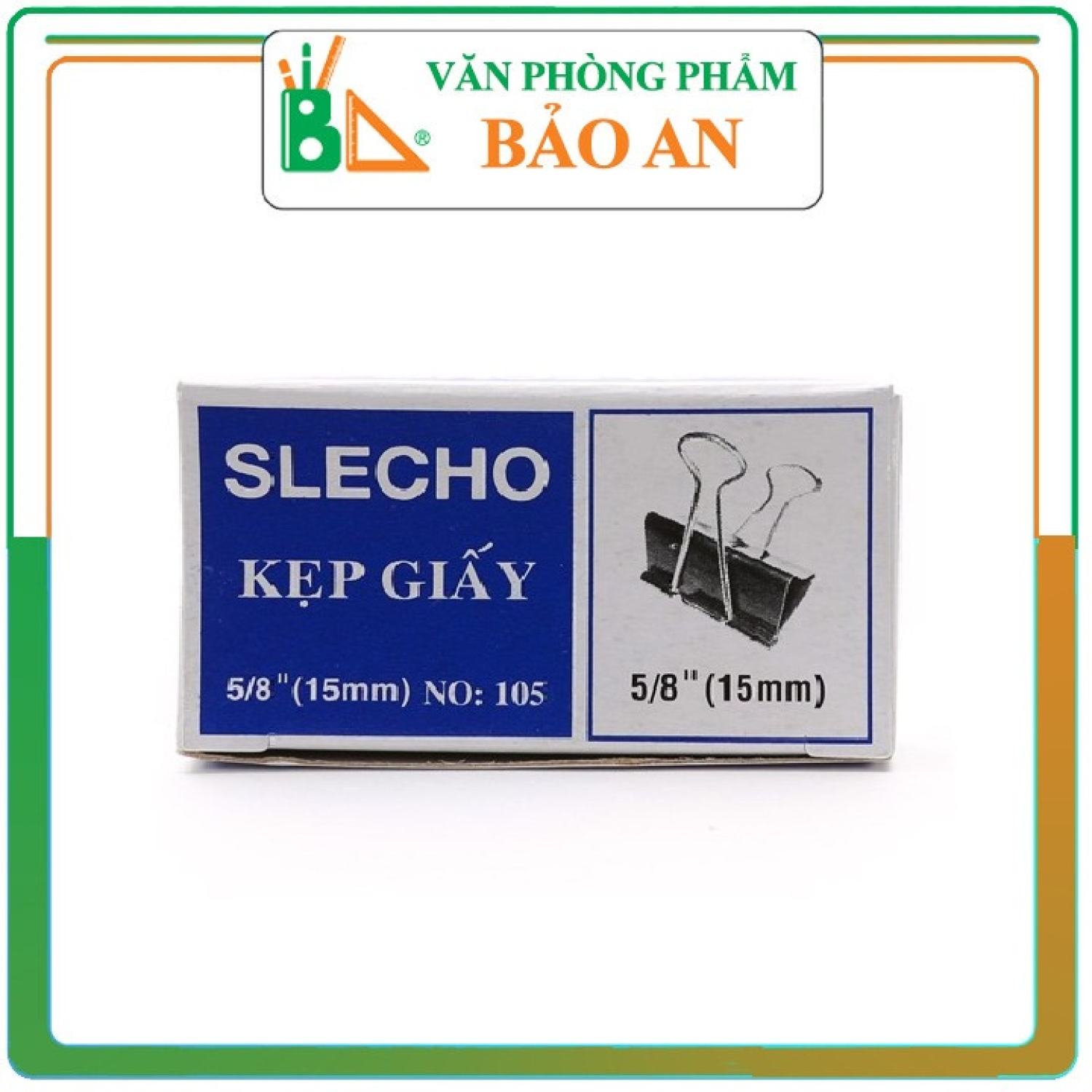 COMBO 2  Hộp kẹp bướm 15mm ( Kẹp đen) - Văn phòng phẩm Bảo An