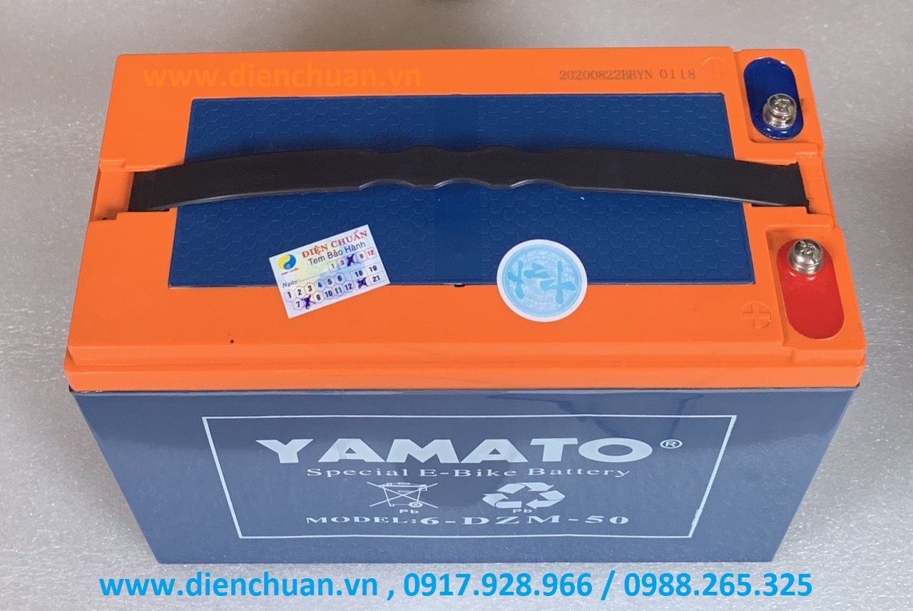 Bình ắc quy viễn thông Yamato 12V 50Ah 6-DZM-50