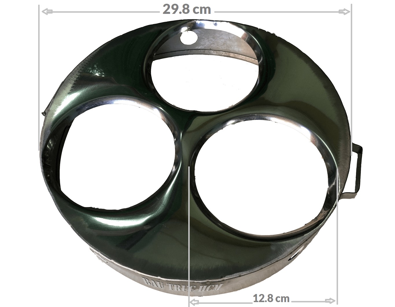 KHUÔN BÁNH XÈO INOX 3 CHÉN ĐẤT NUNG