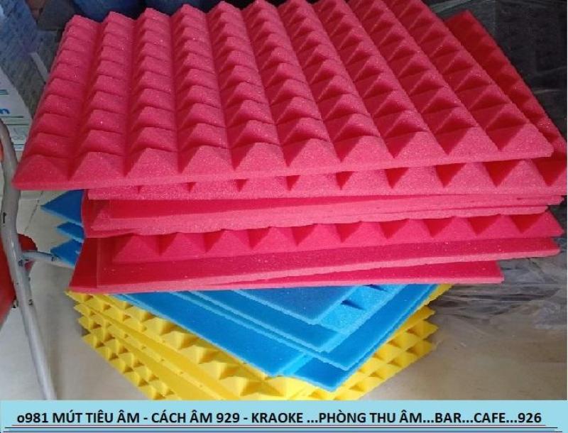 Combo 12 Tấm mút tiêu âm Hình Gai - Tặng keo dán- Kt 50x50x5cm (Đc chọn màu.981929926)