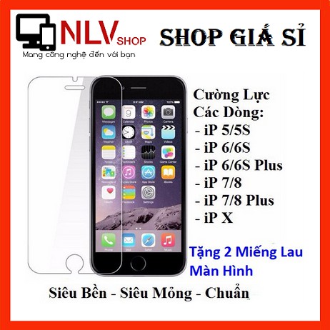 Kính cường lực Cho IP5 IP6 IP7 - Miếng dán cường lực cho iphone 5 6 7