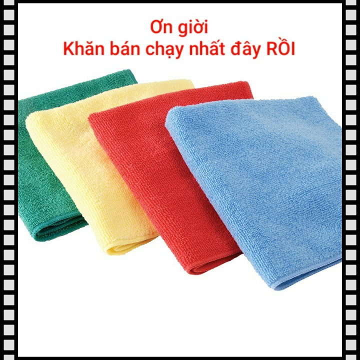 [HCM][ Hàng Xuất mua 10 tặng 01 ] Khăn lau bếp khăn lau xe đa năng 30 x 30 giao nhiều màu