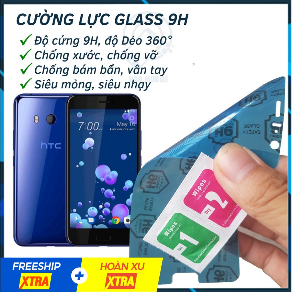 Dán cường lực dẻo nano 9h full 98% htc u11