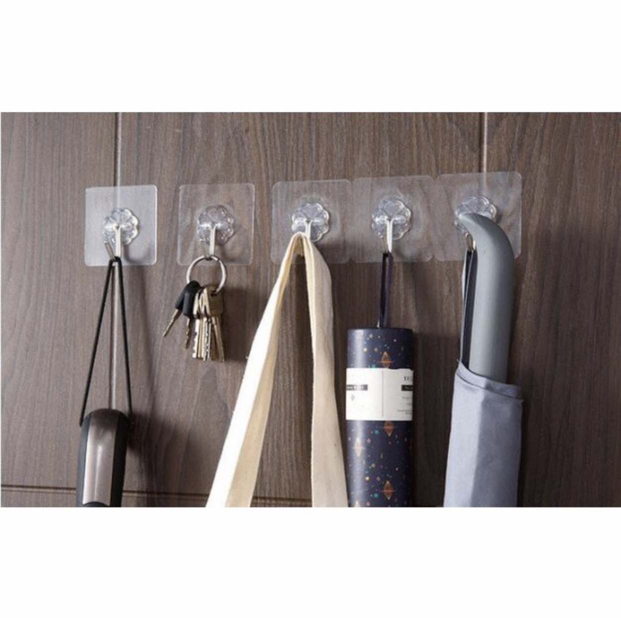 Combo 30 móc dán tường trong suốt thần thánh 6x6cm