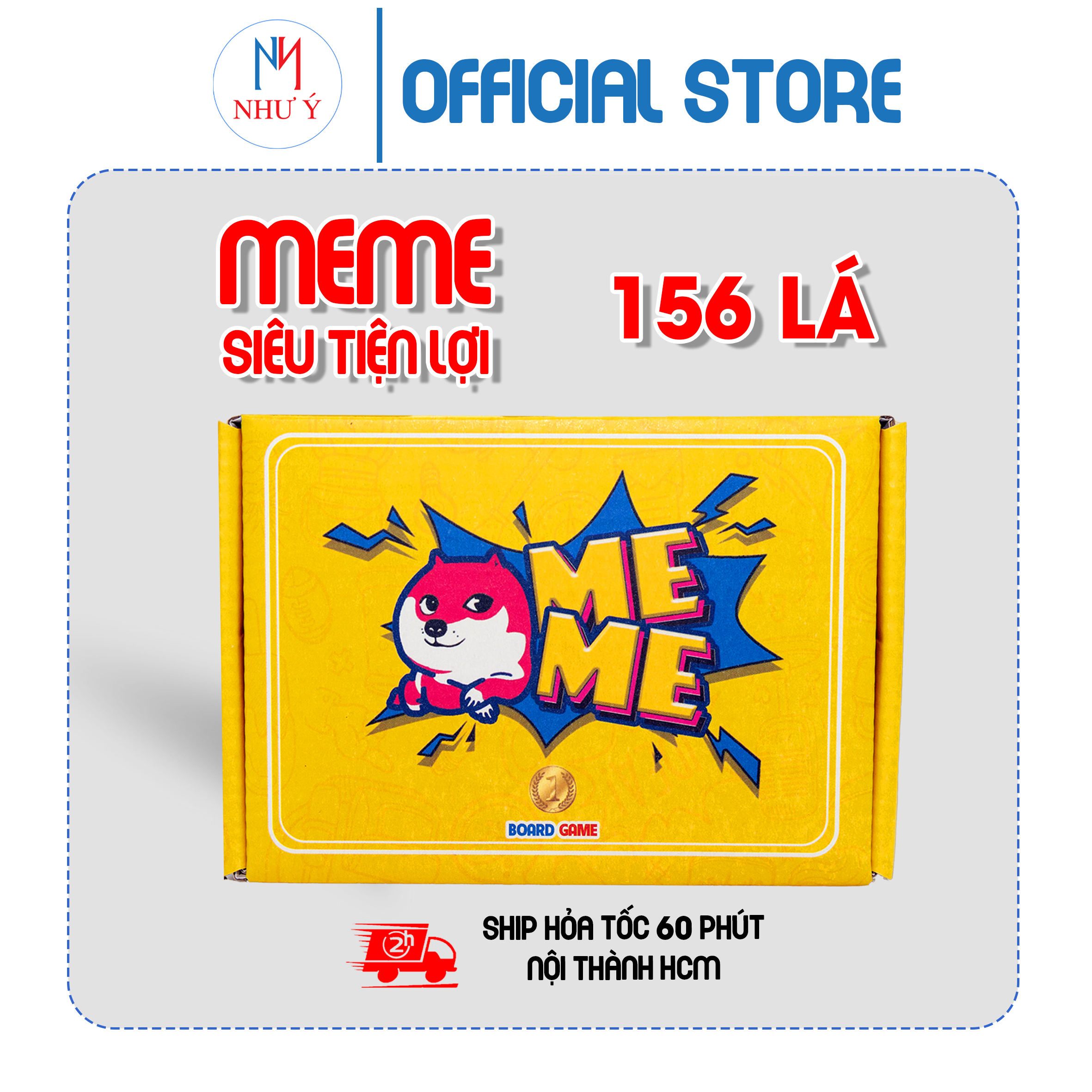 Bộ bài meme 156 lá cao cấp giấy cứng - chống nước top boardgame