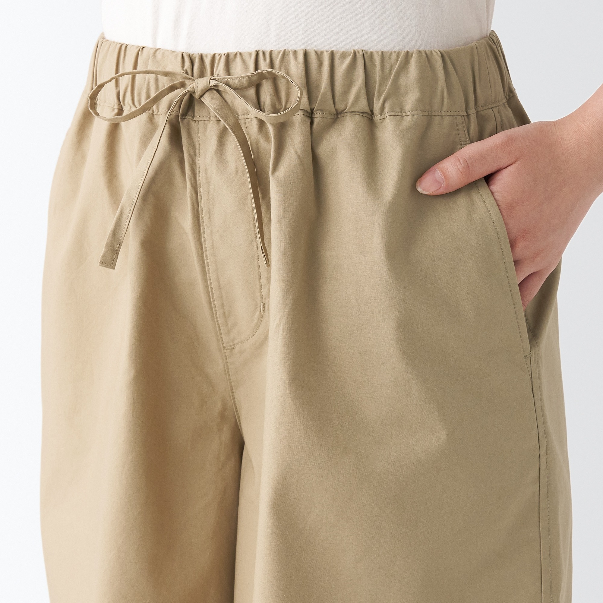 MUJI Quần Short Vải Broadcloth Washed