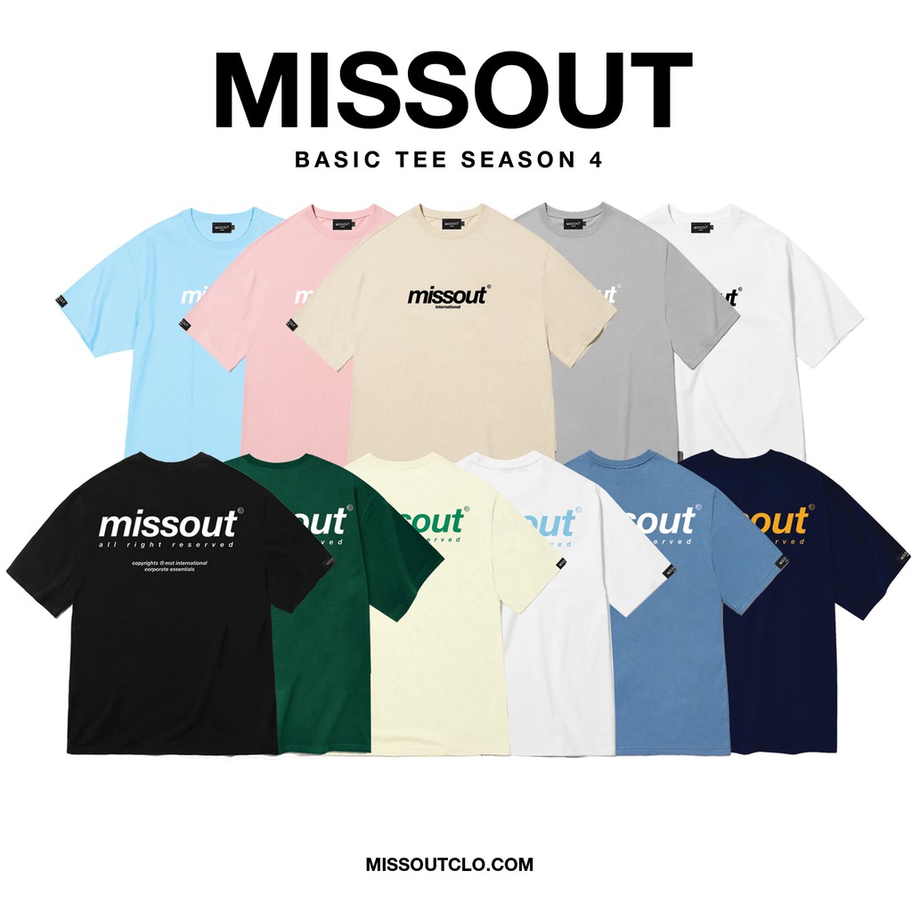 ÁO THUN MISSOUT BASIC SS4