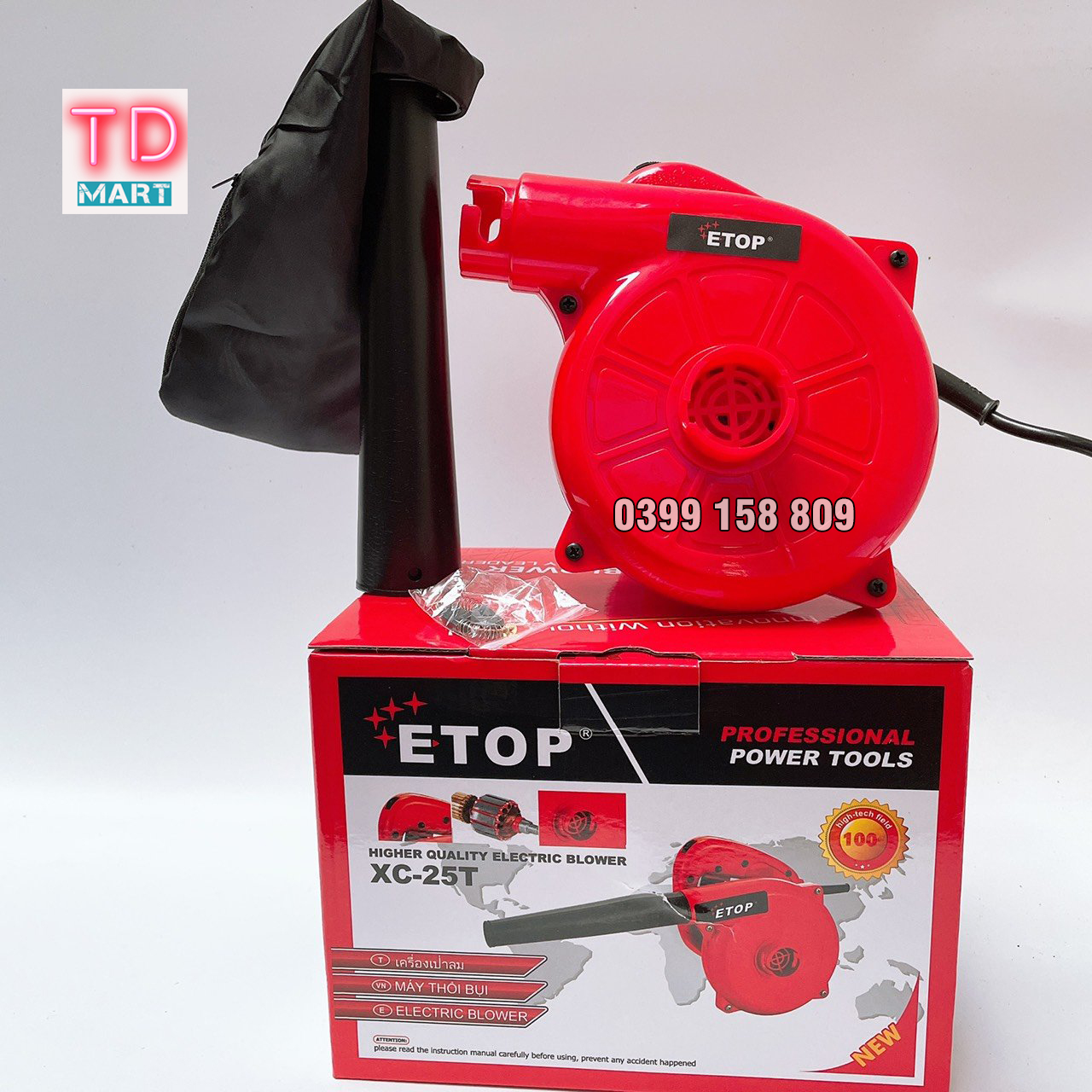 Máy Thổi Bụi 700W ETOP XC - 25T - 100% dây đồng, 6 Tốc Độ