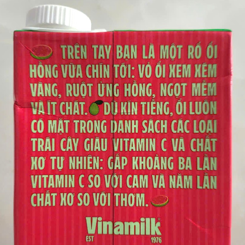 Hộp 1 Lít -- NƯỚC ỔI RUỘT HỒNG VFRESH Guava Nectar Fruit Juice (halal)