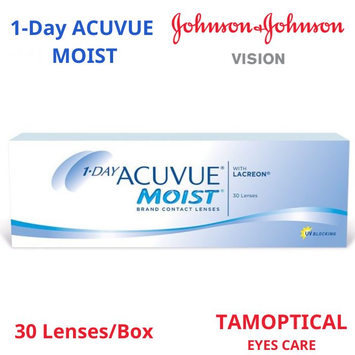 (30piece) Contact lenses 1-Day Acuvue Moist with LACREON Johnson&Johnson
