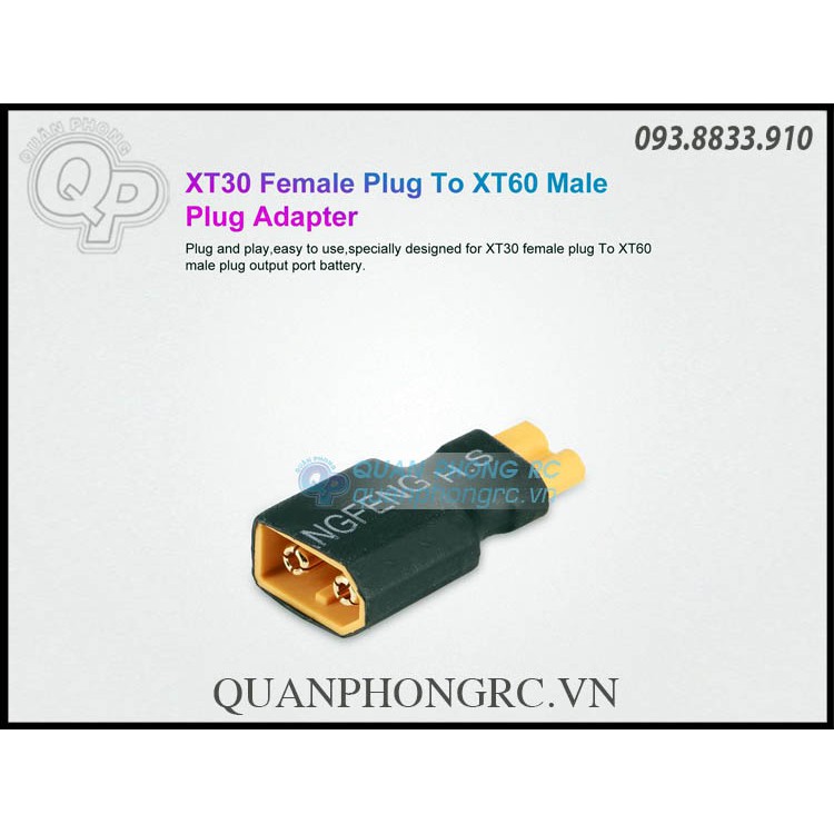 Jack Chuyển Pin XT60 qua XT30