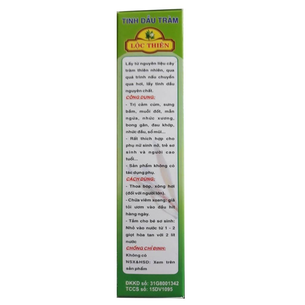 Dầu Tràm Lộc Thiên Nguyên chất 100%