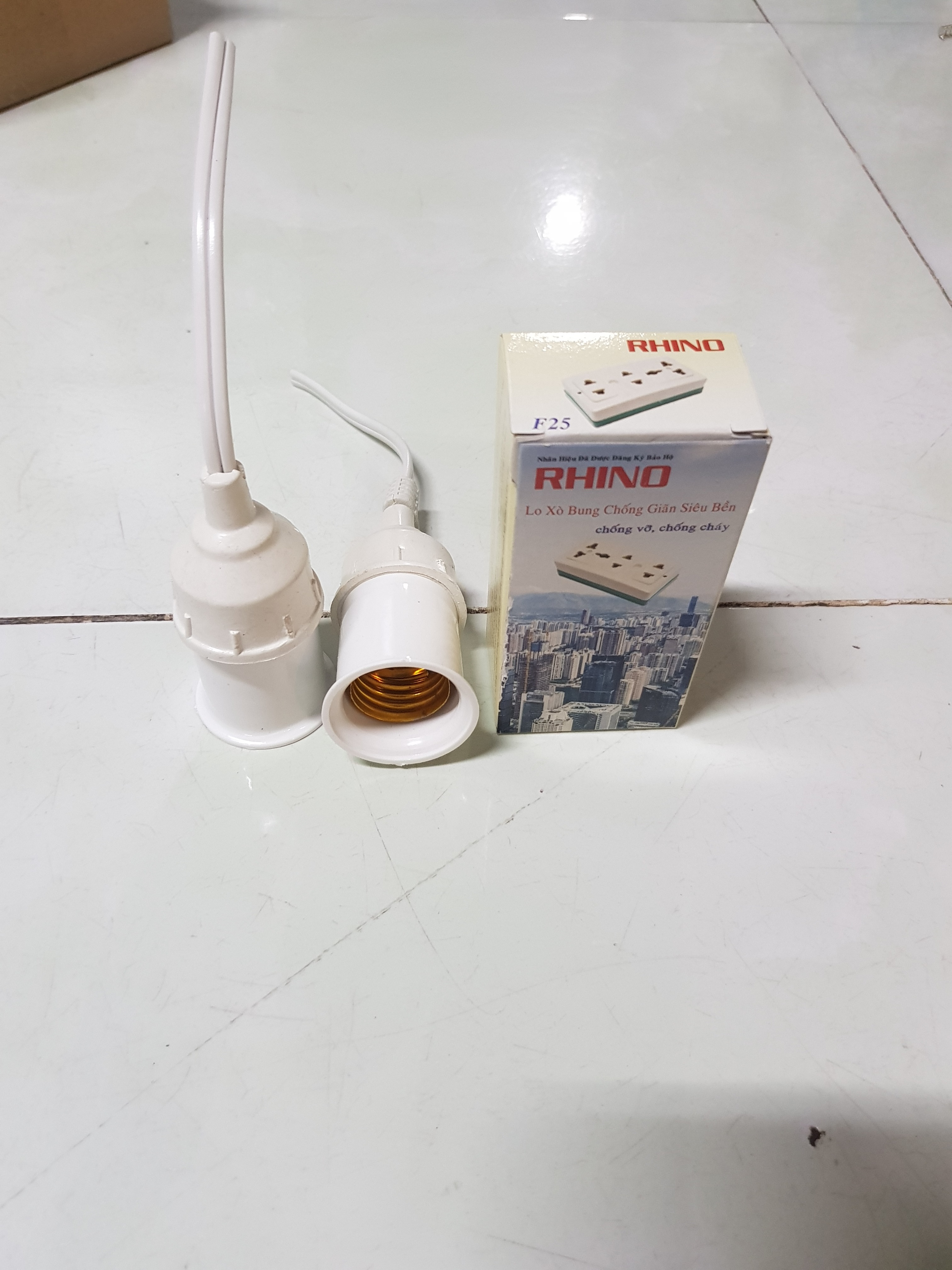 [HCM]Bộ 2 Đui đèn E27 kín nước