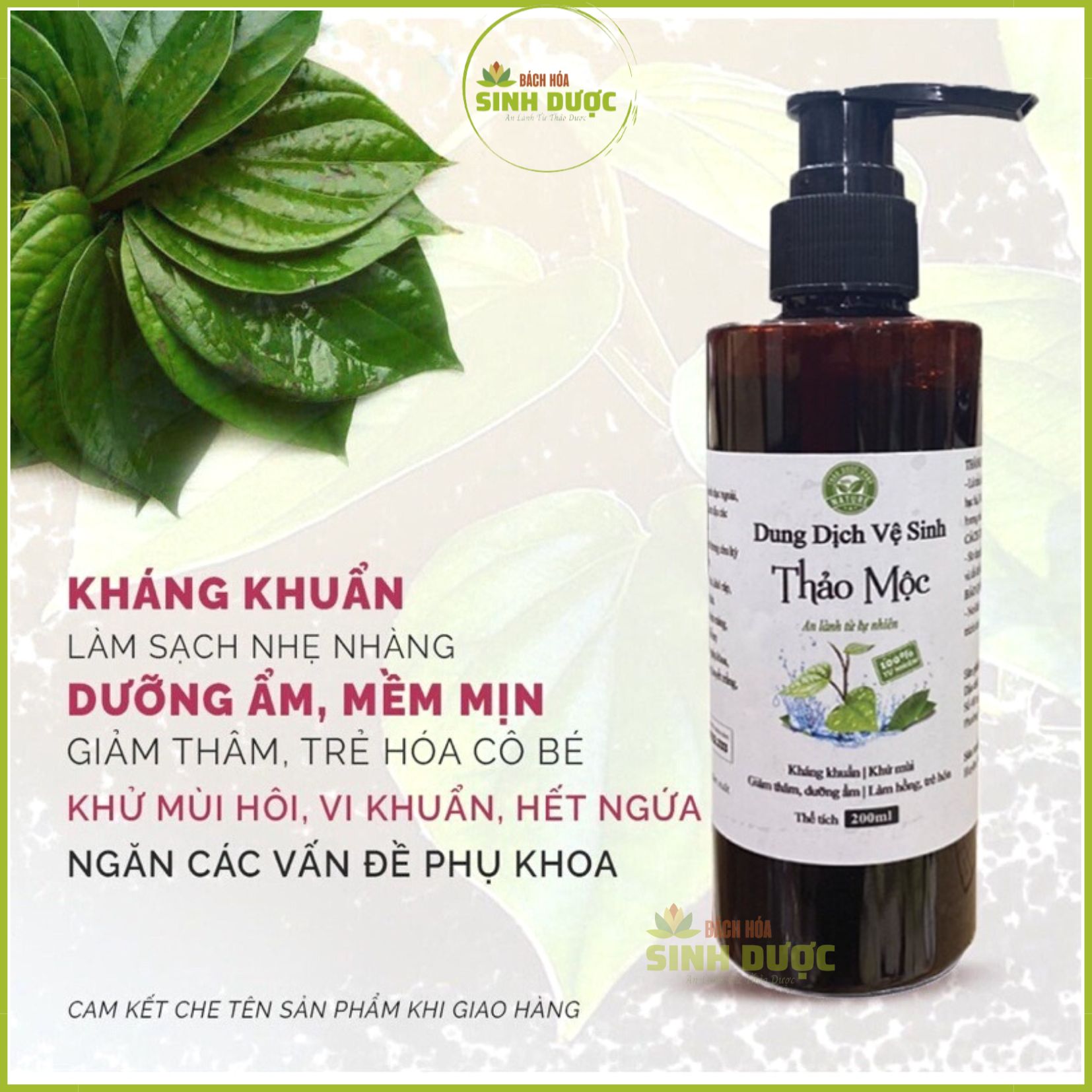 Dung dịch vệ sinh phụ nữ thảo dược an lành