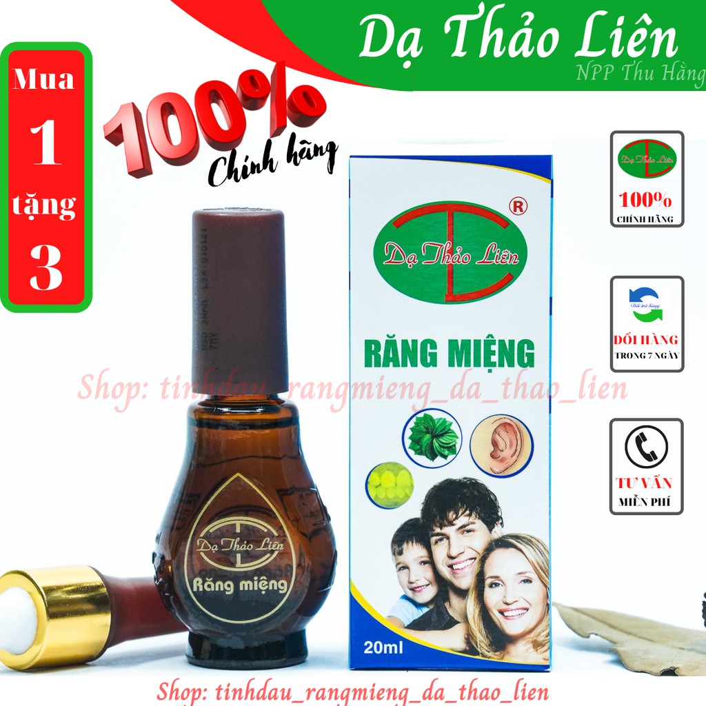 TỊNH DẦU RĂNG MIỆNG- DẠ THẠO LIÊN LOẠI 20ml