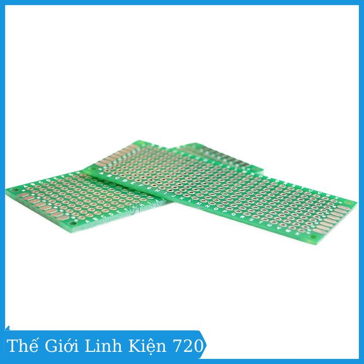Phíp đồng đục lỗ 2 mặt pcb xanh tốt dày 1.6mm