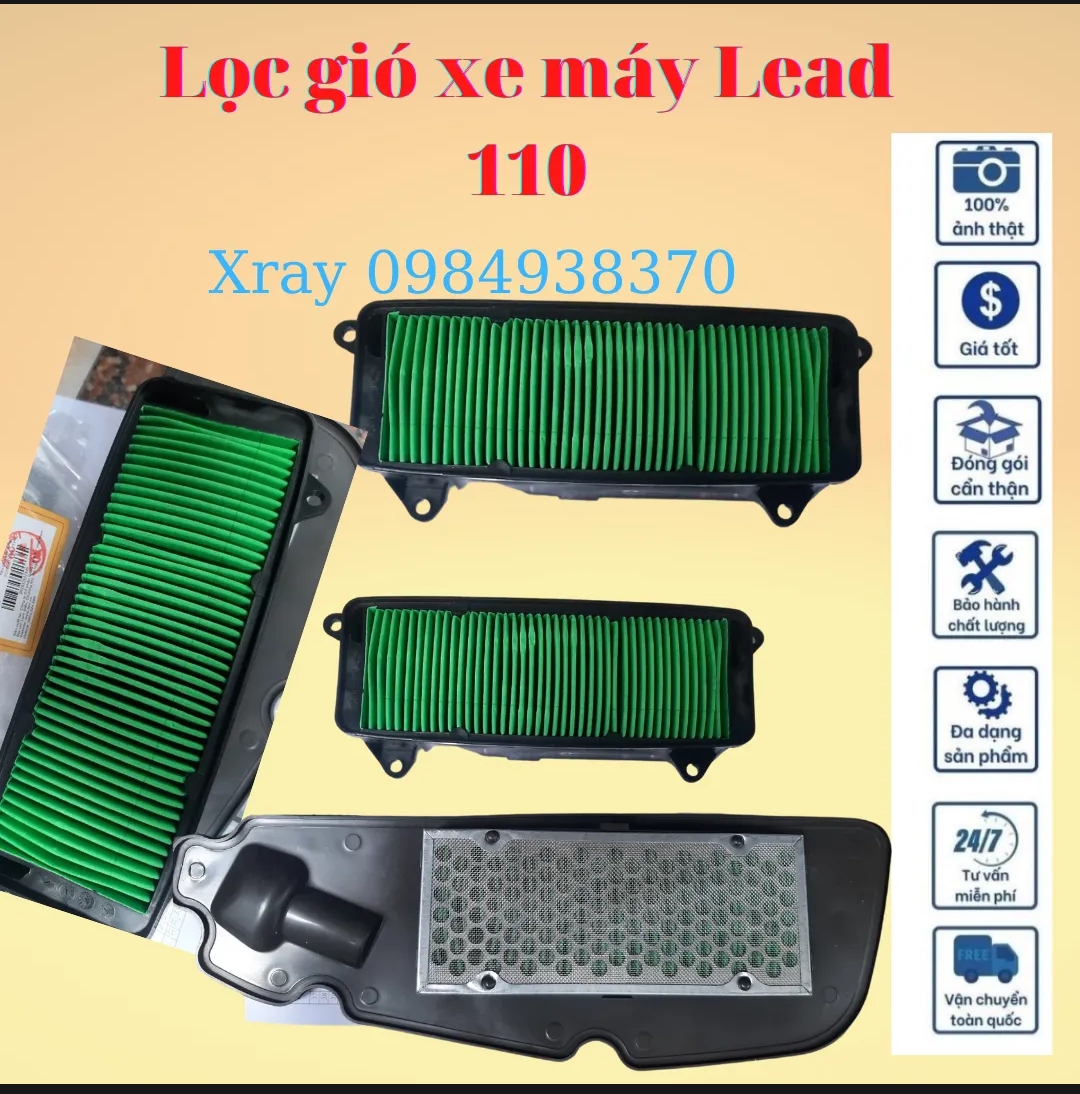 Lọc gió xe máy Lead 110, 125