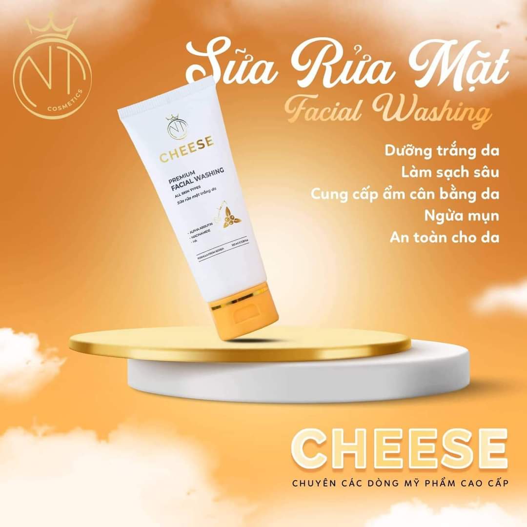 Sữa rửa mặt sáng da, ngừa mụn Cheese 100ml