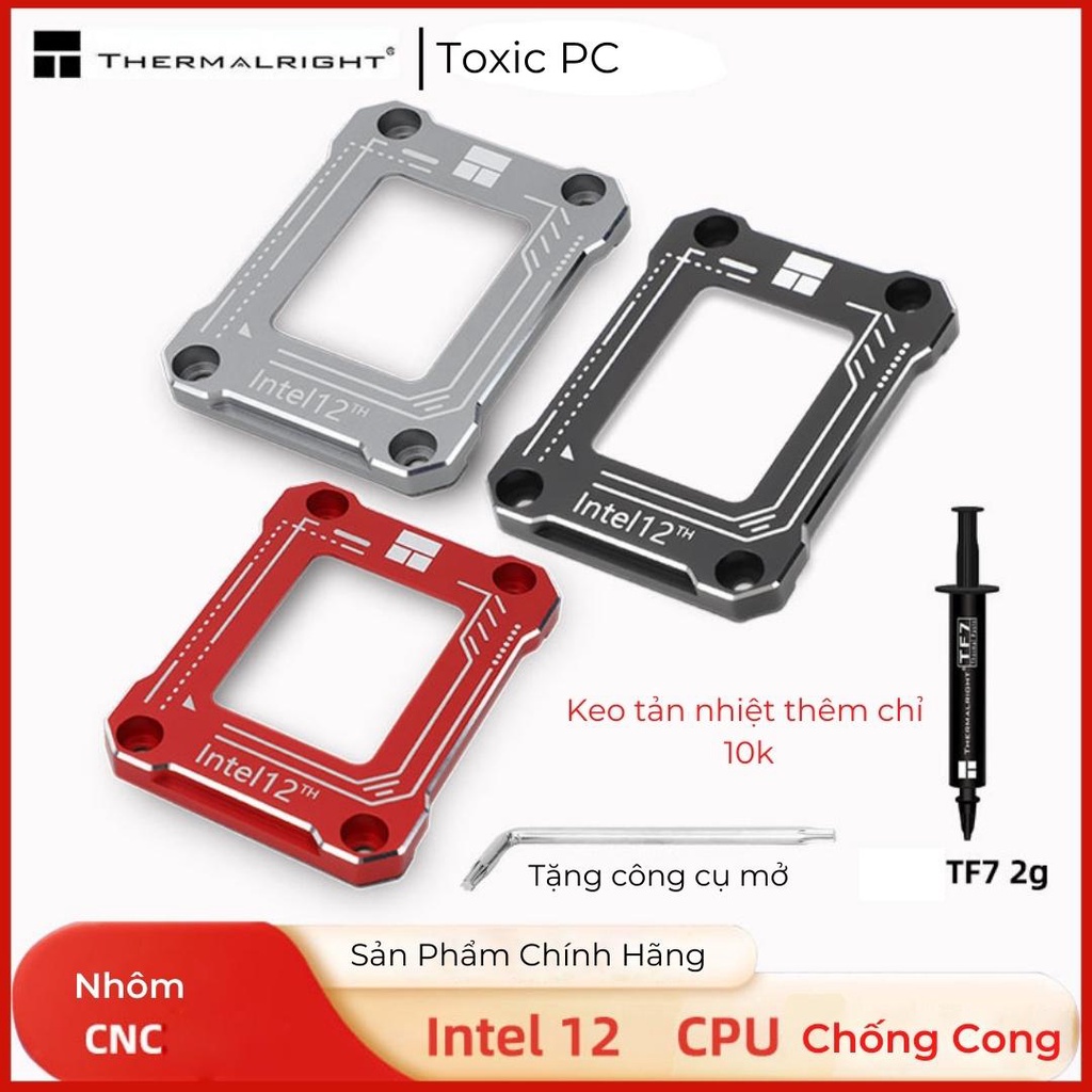 Khung chống cong CPU Intel Socket 1700, Nắp che Socket 1700 chống cong CPU Chính Hãng Thermalright