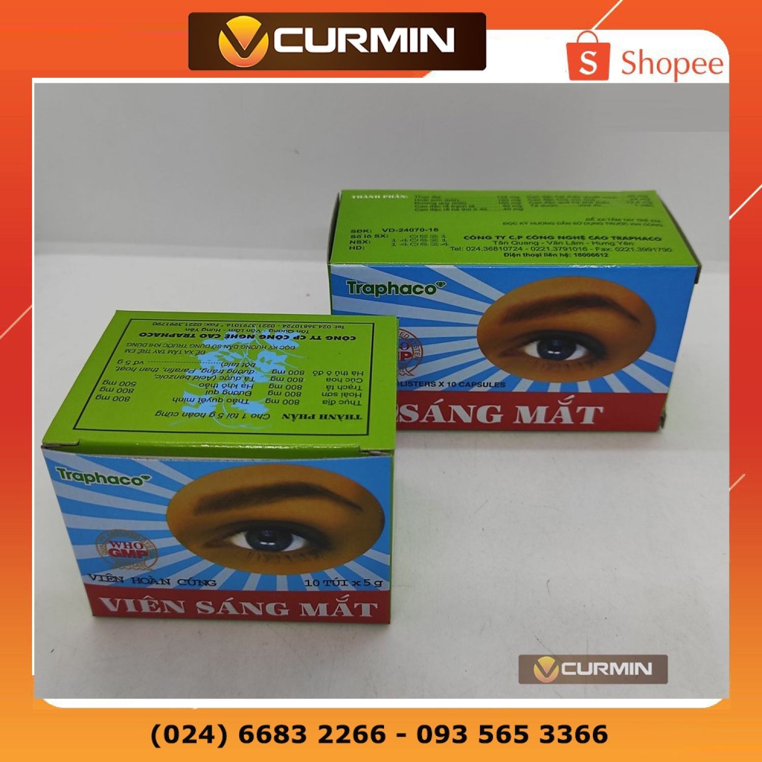 Viên Sáng Mắt Traphaco 10 túi x 5g viên hoàn cứng