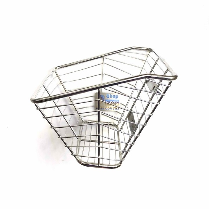Rổ Inox Gắn Xe Wave Lớn - 1617