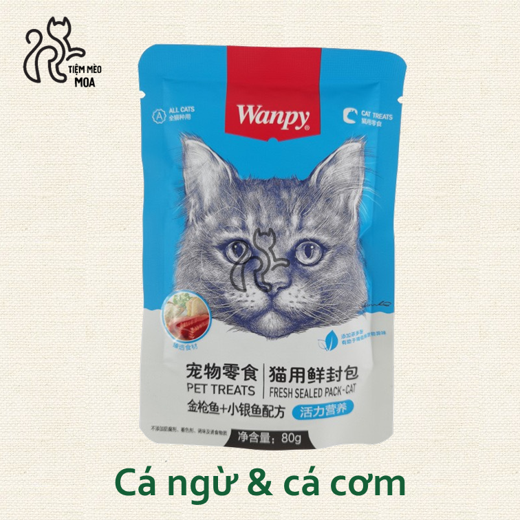 Pate Wanpy đủ vị 80 gram - Pate cho mèo - Tiệm Mèo Moa