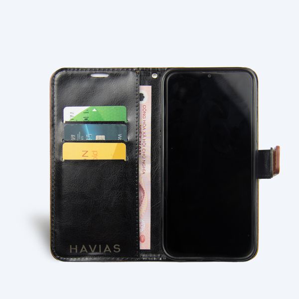 BOOK HAVIAS case điện thoại Iphone da bò Pullup thật 100%