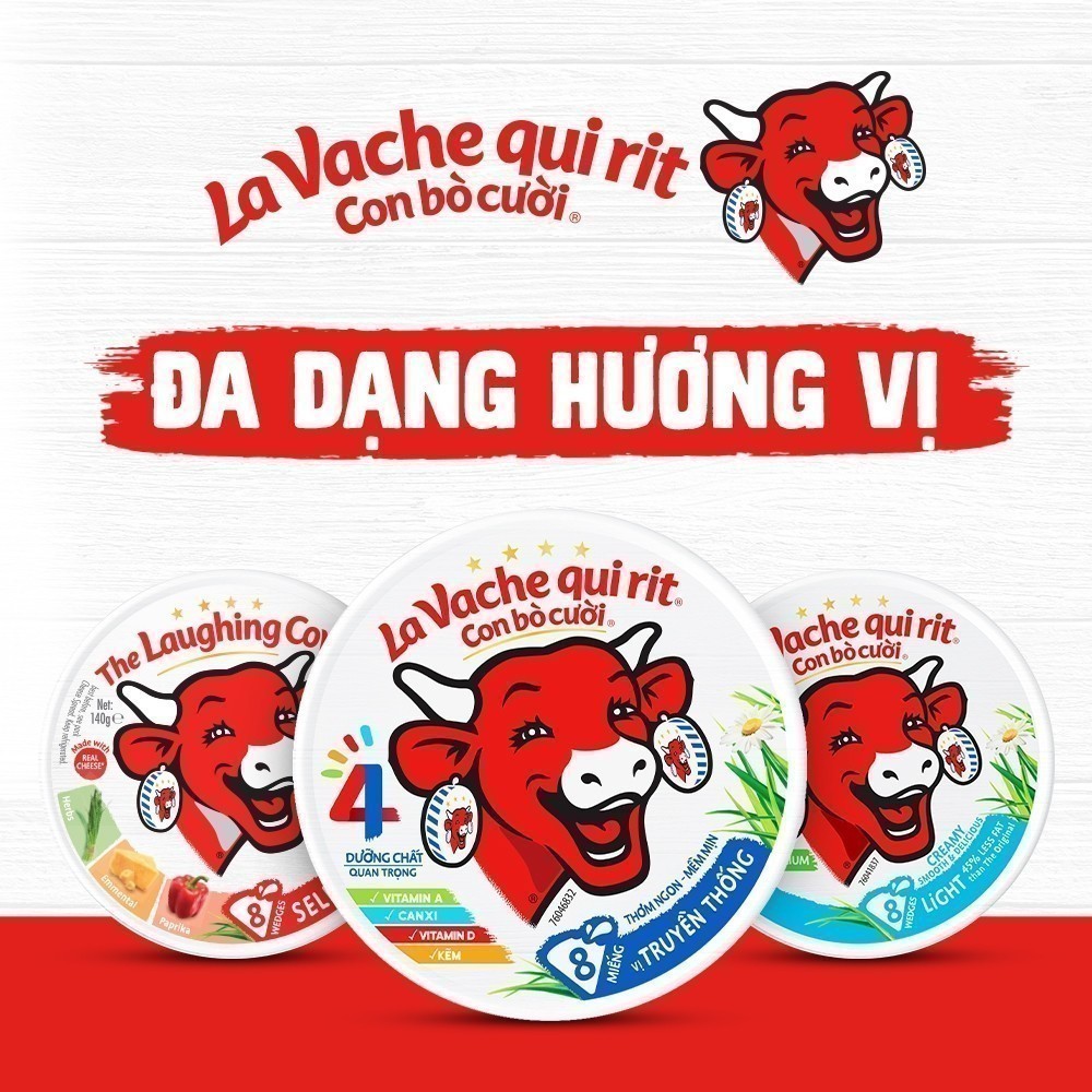 Phô mai Con Bò Cười - 8 miếng (112G)